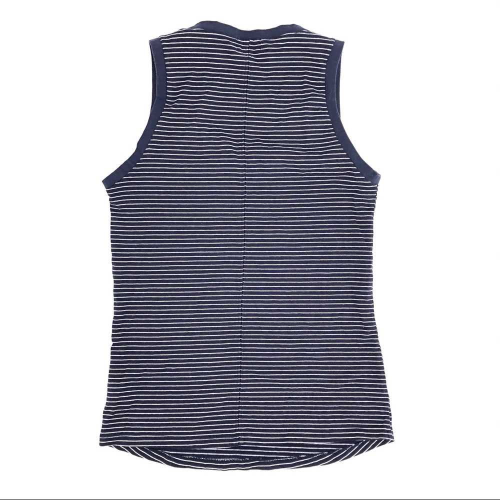AG Adriano Goldschmied Blue Striped Muscle Tee - Picture 3 of 3
